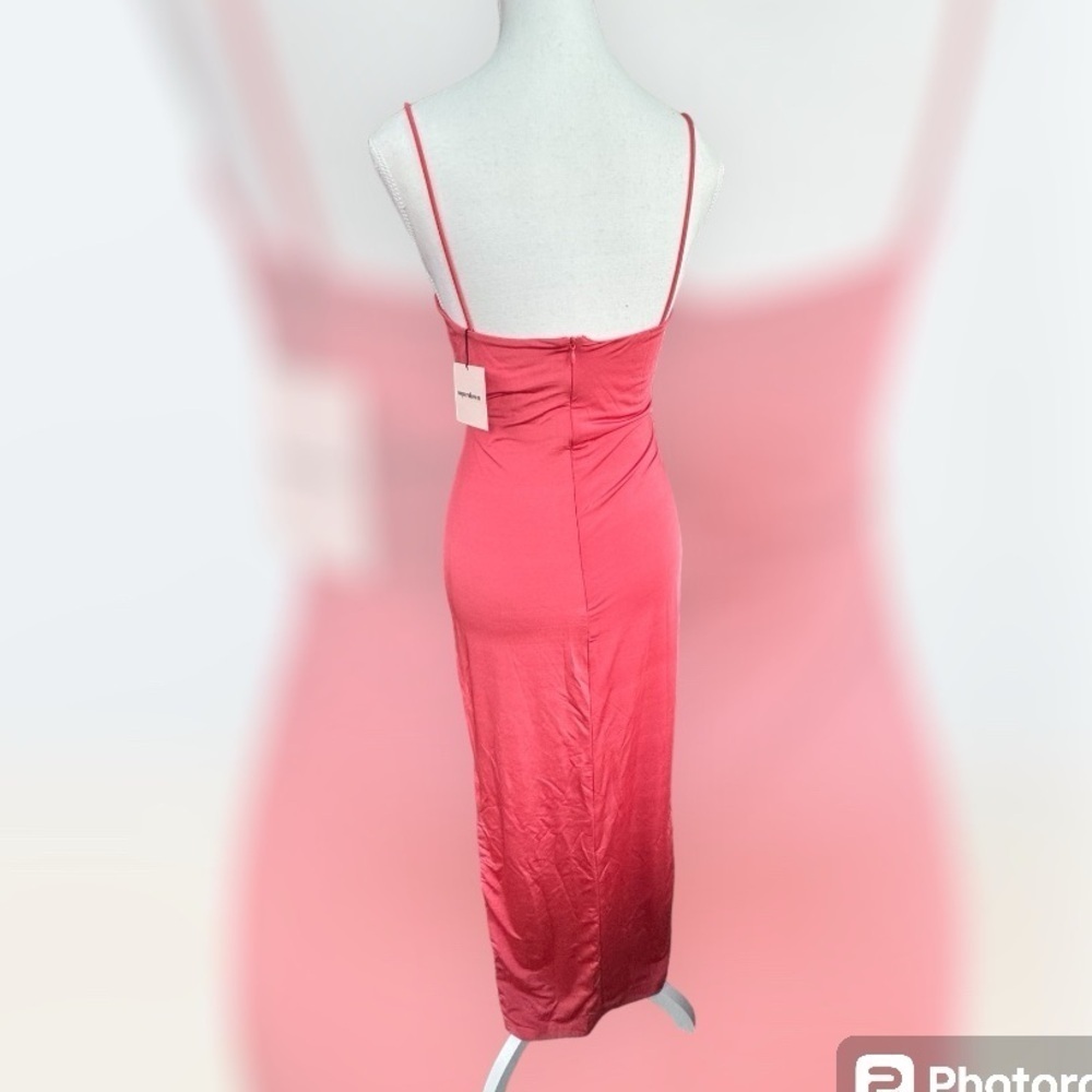 NWT superdown Felly Twist Maxi Dress Coral S Keyhole Summer Beach Chic - Picture 7 of 11